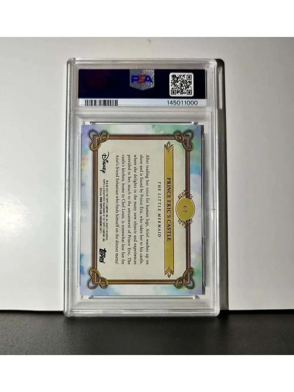 Prince Eric's Castle 2025 Topps Disney #C-7 The Little Mermaid PSA 9 MT